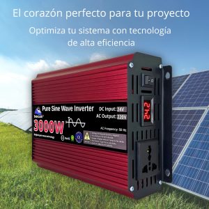 Inversor 3000w 24v A 220v 50hz De Potencia Onda Pura, Solar